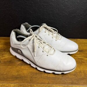 FootJoy Pro SL Mens White Grey Spikeless Leather Golf Shoes 53267 Size 11.5 M